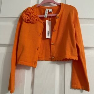 NWT Janie & Jack Girls Orange Sweater